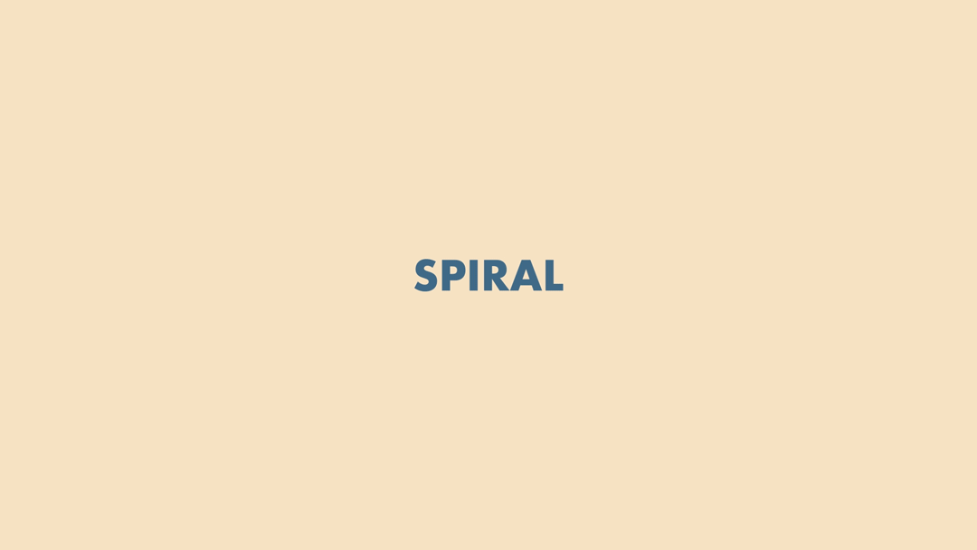 Animated title GIF that says Spiral Motion Path